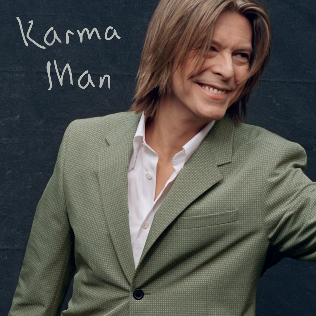 DavidBowieReal's tweet photo. If it’s the 15th October where you are, you may already be streaming DAVID BOWIE KARMA MAN c/w SILLY BOY BLUE (ALTERNATIVE ENDING MIX) via your preferred internet music portal. Both tracks are previously unreleased and this version of Silly Boy Blue is exclusive to this single. https://t.co/YVizznW7le