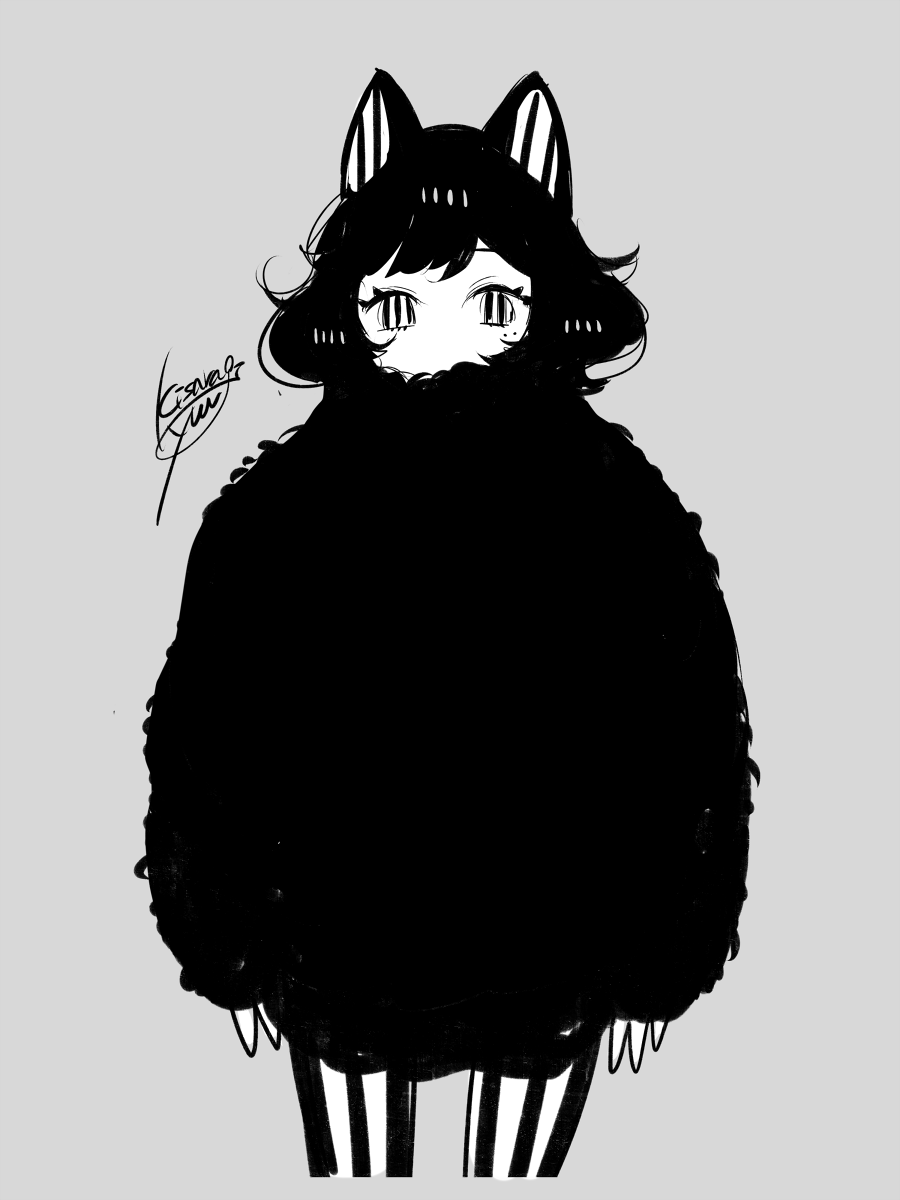 🖤ストライプちゃん🤍
#創作 