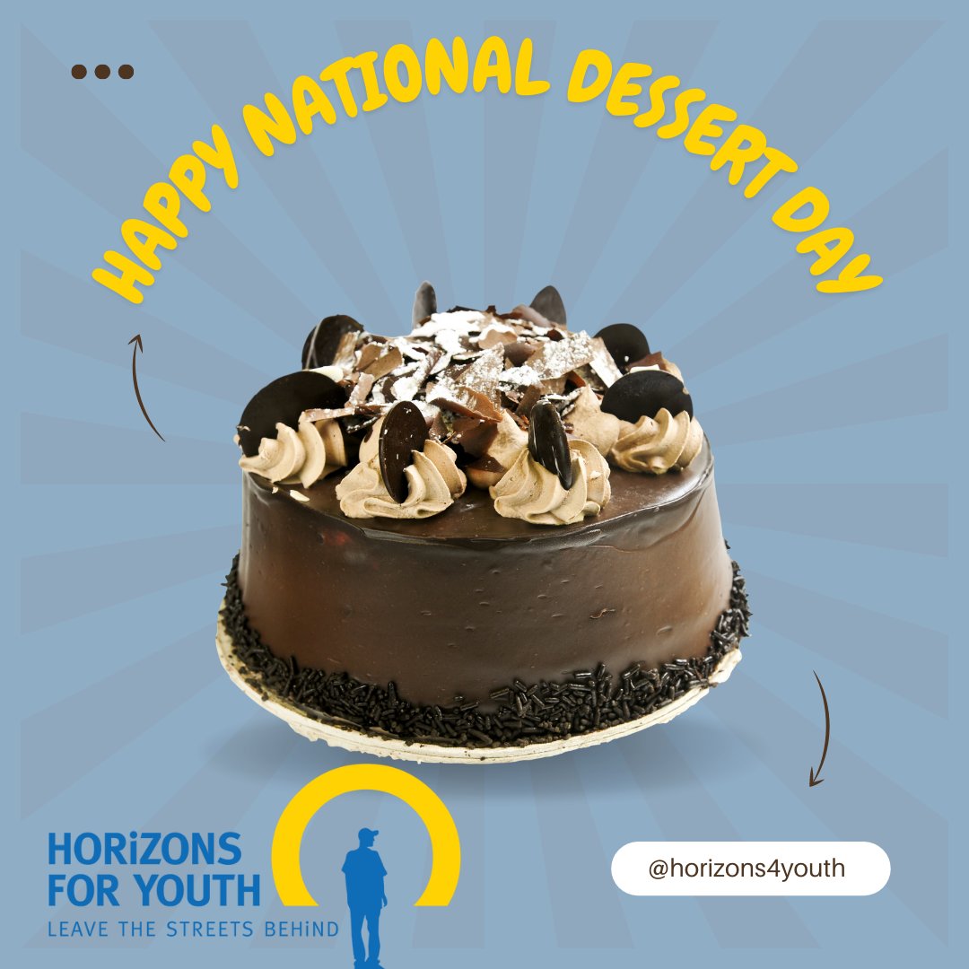 Happy National Dessert Day! This day is celebrated every day @ HFY. In addition to the 3 meals provided, our residents receive 2 sweet/savory snacks. Join us today, by donating to our meal kits @ $16 per resident. #NationalDessertDay Donate today: horizonsforyouth.org/giftsthatgiveb…