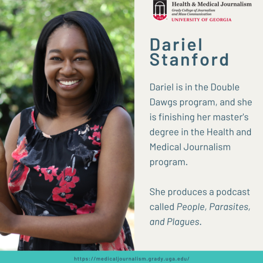 HMJatUGA's tweet photo. Meet Dariel Stanford! She is one of our second year master's student! Learn more about Dariel at https://t.co/qJtP7mKUKE https://t.co/KpvqSdMlxw