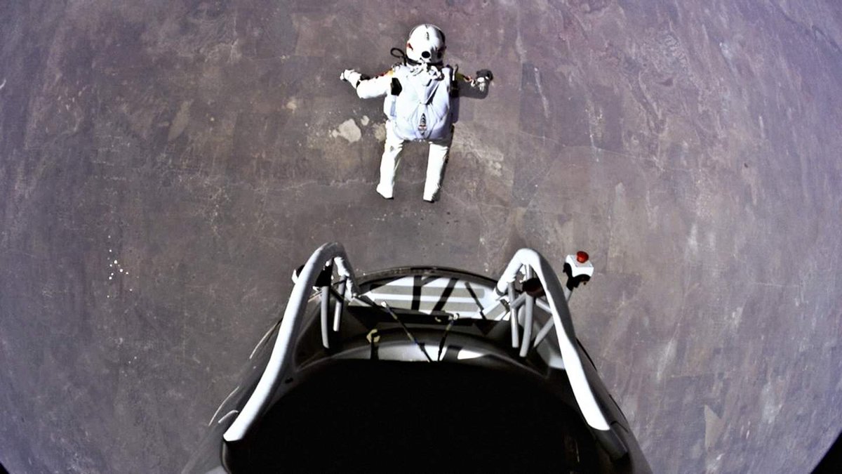 #TDIH in 2012: Felix Baumgartner became the first person to break the speed of sound in free fall. The capsule and pressure suit from Baumgartner's jump are part of the Air and Space collection. #IdeasThatDefy