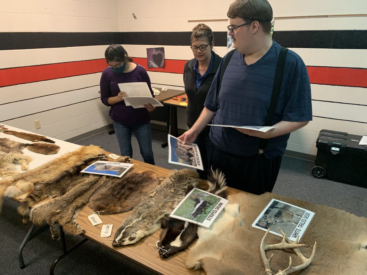 HeidiLinde87's tweet photo. What a great day of science exploration for our @esu8 Learning Center students. Special thx to #NEGameandParks for the Mammal Trunk! #esu8ne #NEBSCI https://t.co/fsjRLElVN5