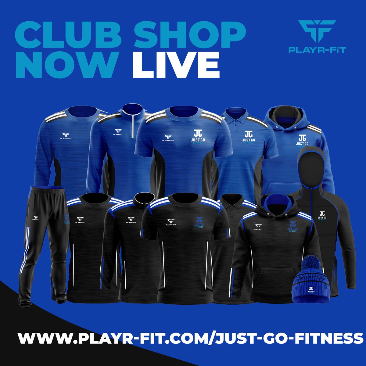 .

Our club shop is back live. 💯

Get your orders in before Christmas ⬇️

playr-fit.com/just-go-fitnes…

<a href="/PlayrFit/">Playr-fit</a>

#justgofitness #clubshop #training #gym #health #fitness #personaltraining #christmas #lookmovefeelbetter #jgelite #justgo