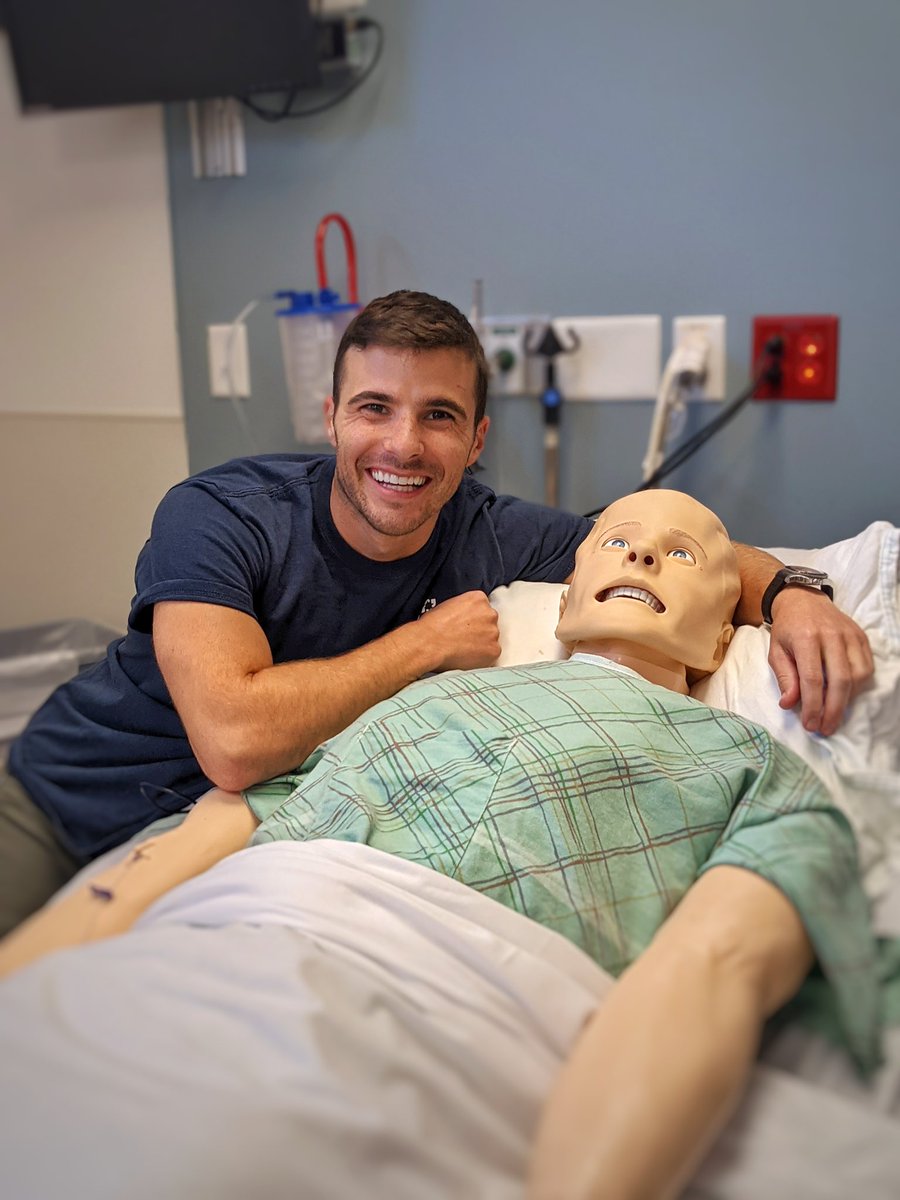 HHMedSim's tweet photo. Have you met our current Sim Fellow this year? Dr Alex Tansey joined us by way of @uconnhealth Med School and @StonyBrookEM Residency. We’re so grateful to have him be part of our team! #HHMedSim #CESI #Simulation #UConnHealth #StonyBrookEM #SimFellow https://t.co/gGGxoBElYn