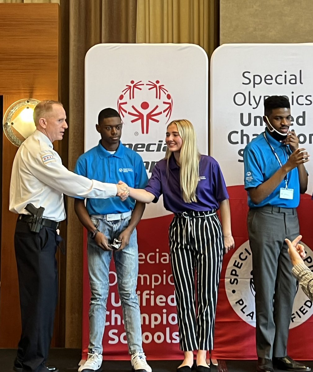 Chicago_Police's tweet photo. Chief Deenihan spoke this morning at the Special Olympics press event regarding CPD partnership. He said “through the partnership it allows CPD officers to continue to build and promote the pubic’s trust and confidence in the Chicago Police Department.” #CPDMediaCar @SO_Illinois https://t.co/VNHF4VUAUE
