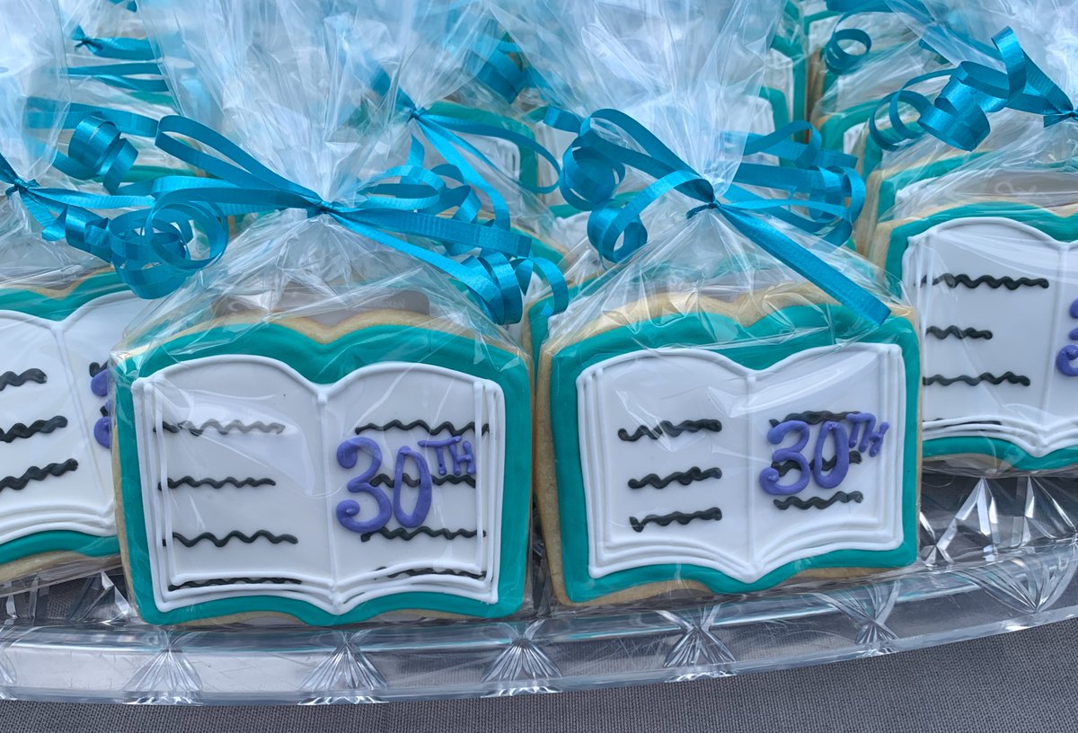 NewtonFreeLib's tweet photo. The lovely custom 30th Birthday cookies were (almost) too cool to eat! #30thBirthdayCelebration #NewtonFreeLibrary https://t.co/3MauqXkfOc
