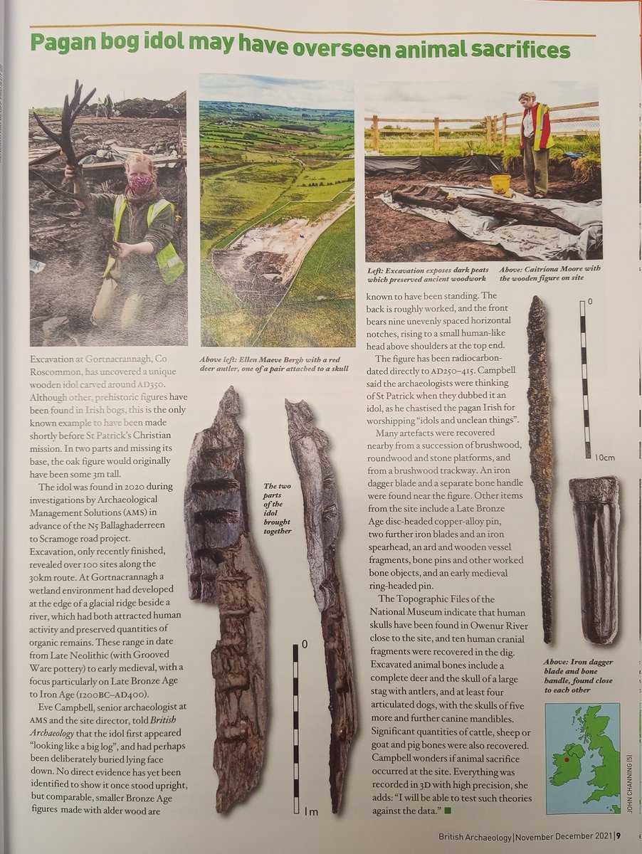 Big thanks to <a href="/archaeologyuk/">ArchaeologyUK</a> for including a wee piece on #Gortnacrannagh in their latest issue #BogIdol #IrishArchaeology #IronAge @AMS_Ireland_UK