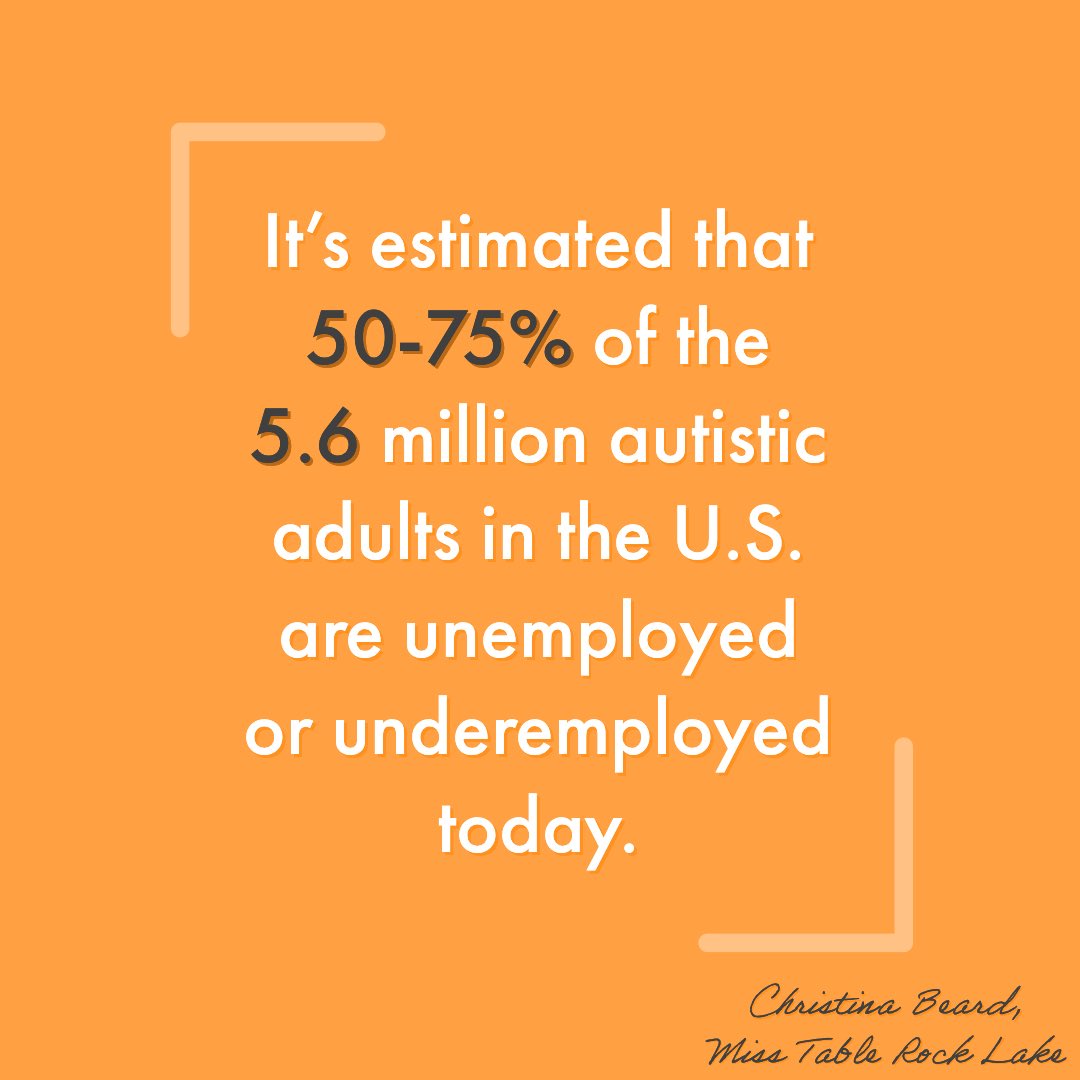 MissKCI2023's tweet image. Despite having the skills set and expertise to excel in the workplace individuals on the spectrum. In general there is a lower employment rate and higher rate of social isolation for those with autism than individuals with other disabilities #advocate #neurodiversity #autism