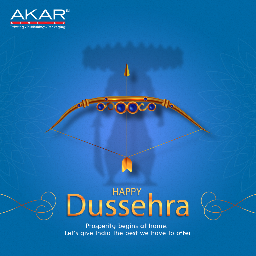 akar_limited's tweet photo. May you continue on your path to prosperity, we wish you and your loved ones a very happy Dussehra. 
#HappyDusshera2021 #AkarLimited https://t.co/SEqzn7gwsv