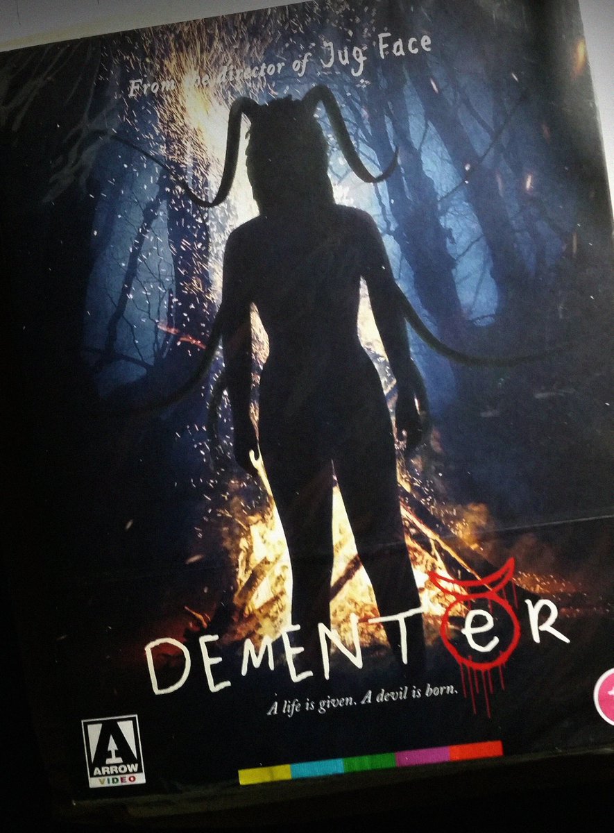 eric_stanze's tweet photo. Awesome. Just arrived from across the pond! @ArrowFilmsVideo Blu-ray. Director @chadckinkle. DP @jeffwedding1. And a double dose of @GlassEyePix Larry Fessenden. #Dementer #JugFace https://t.co/uIisYReiKs