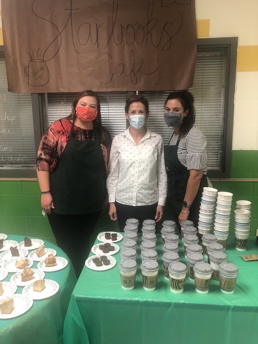 BuzzingatBES's tweet photo. Starbooks Cafe was open for business in 4th grade ⁦@BESboro⁩ yesterday. I loved hearing the excitement (and all the learning) our students had in this experience. https://t.co/O5R1HXhioN