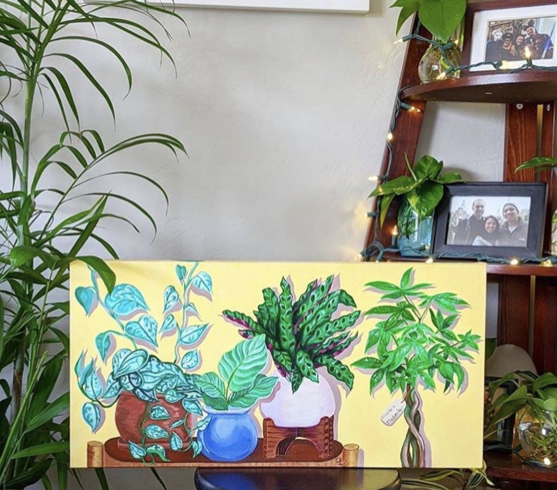 ArtePorLola1's tweet photo. Last year planter day commissioned this Painting from me when we were first starting our small businesses. Come celebrate community with us this Saturday Morning ☀️ https://t.co/OoniLL4saz