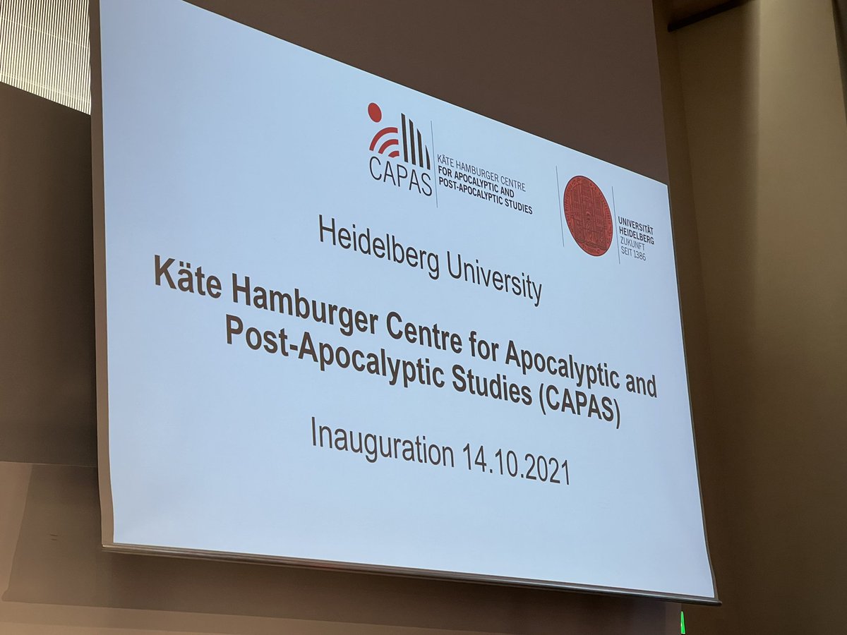 Inauguration of the Center for Apocalyptic and Postapocalyptic Studies