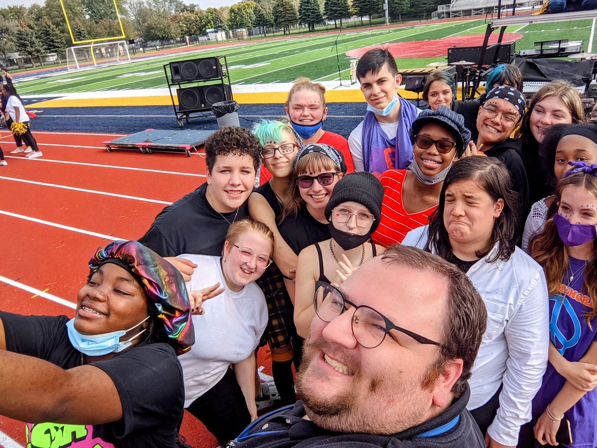 WM_Choir's tweet image. Choir Selfie before the @wmzebras Pep Rally!