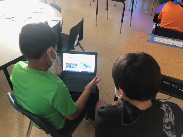 Talking about Books! Partners made connections and checked for understanding. It was enjoyable watching them engage and have fun with their assigned Epic books! @MathWithMrsM <a href="/KatVizzone/">Kat Vizzone</a> <a href="/CMSmtolive/">CMS Elementary School</a> <a href="/ZywickiR/">Dr. Robert R. Zywicki</a>