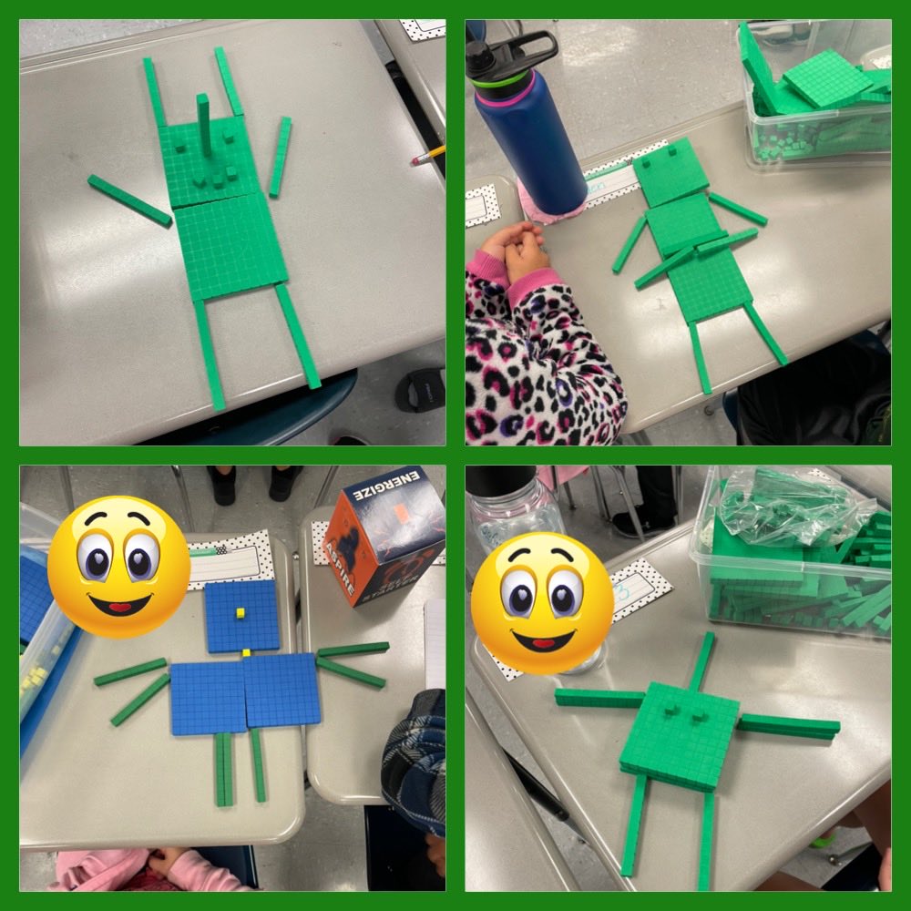 BuzzingatBES's tweet photo. Place Value Aliens took over 3rd grade ⁦@BESboro⁩ just before fall break. I always enjoy seeing students be so creative! https://t.co/frHcUVjH6r