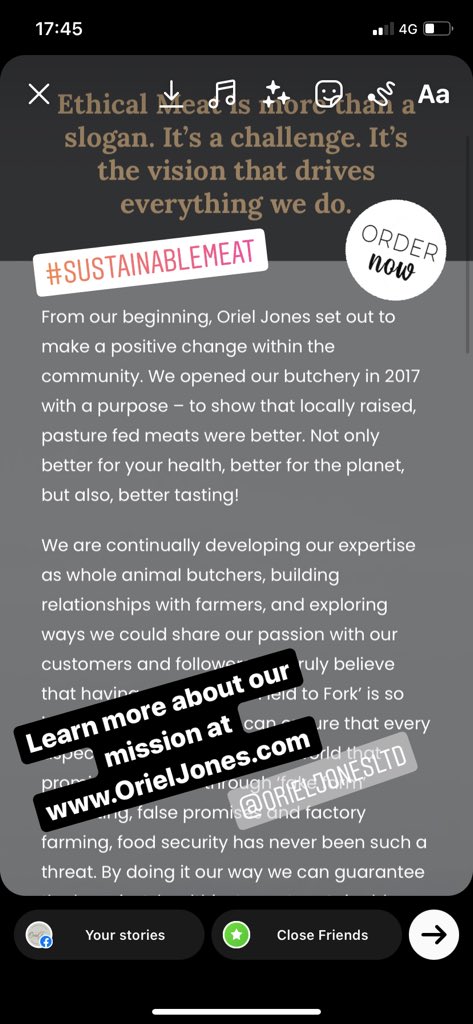 OrielJonesLtd's tweet photo. Learn more about our sustainable meat revolution at
https://t.co/oouq0IRR96

#sustainablemeat #craftmeat #meatrevolution #fieldtofork https://t.co/1IScqzt5G7