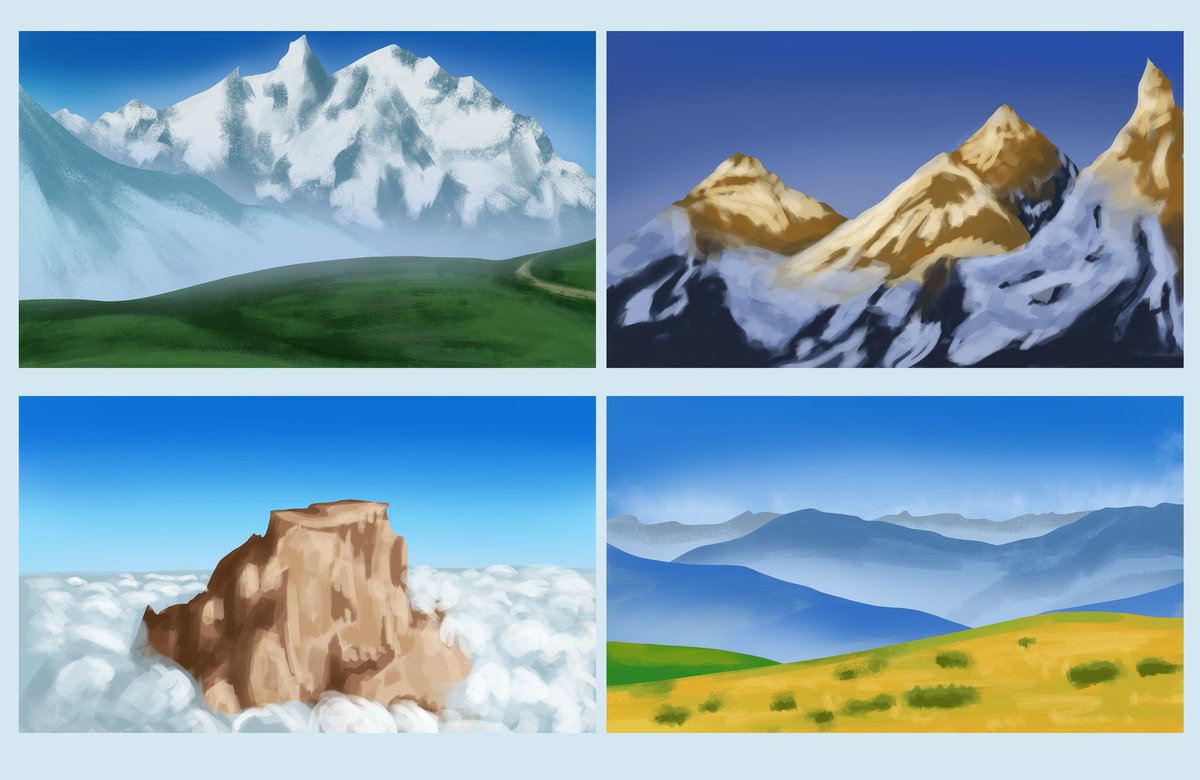 Comme je n'ai plus le temps de dessiner des gros dessins, je me suis lancée dans les petits challenges :3 Chaque #artstudy m'a pris 10min.
Vous préférez lequel? :3 
#digitalart #digitalartwork