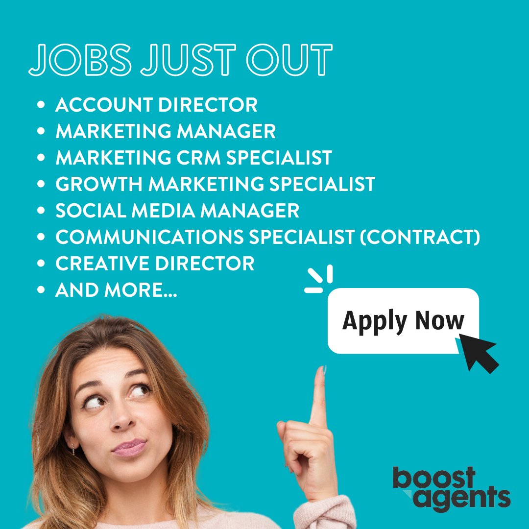 boostagents's tweet image. 📢 JOBS JUST OUT! 📢

Check out these roles we have been working on. 
Apply Now: boostagents.com/find-jobs/#!/

#jobs #applynow #hiringalert #torontojobs #GTAjobs #marketingjobs #jobboards @TOJOBS