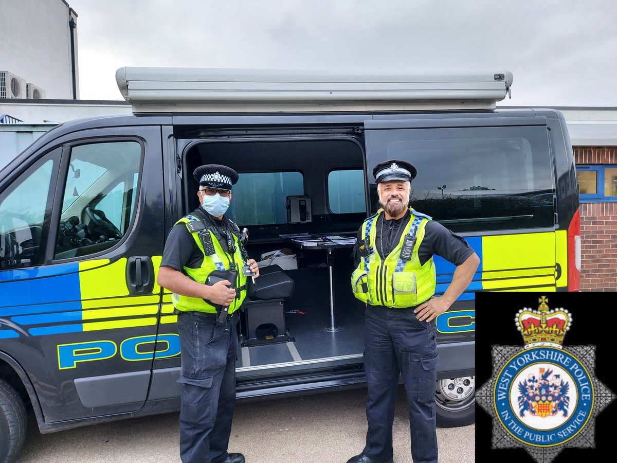 Exhibition van at New College today in company PCSO Tariq...engaging with students.
Kirklees NPT