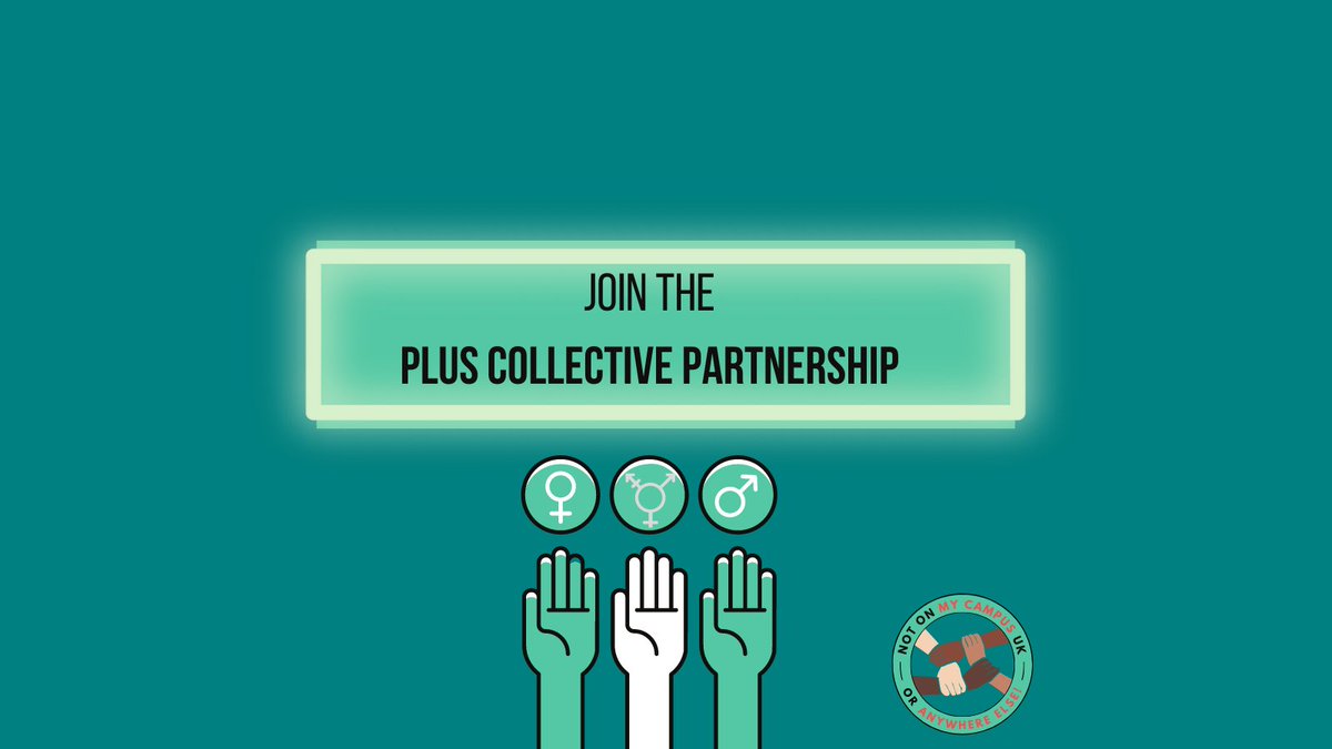 NotOnMyCampusUK's tweet image. We’re launching our PLUS (Protecting Learners in Universities and Schools) Collective Partnership. This has been developed in joint collaboration with student organisations, officers and societies in helping to create a national network for us to connect and work together.
