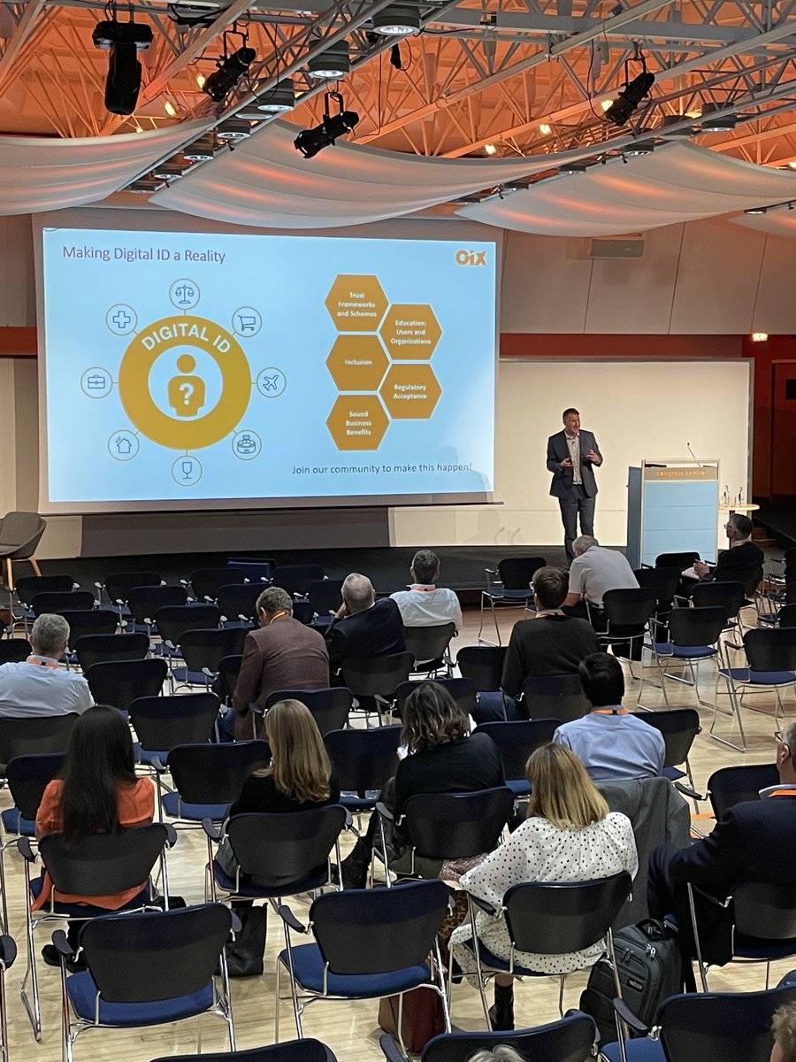 OpenIDExchange's tweet photo. And that’s it! @OIX_Nick is wrapping up #OIXIdentityTrust here at @CongressCentre. 

It’s been a fantastic day, packed full of talks from our partners and insightful questions from our audience. 

You’ve made the conference a huge success, so thank you! https://t.co/RkFKfzdYOb