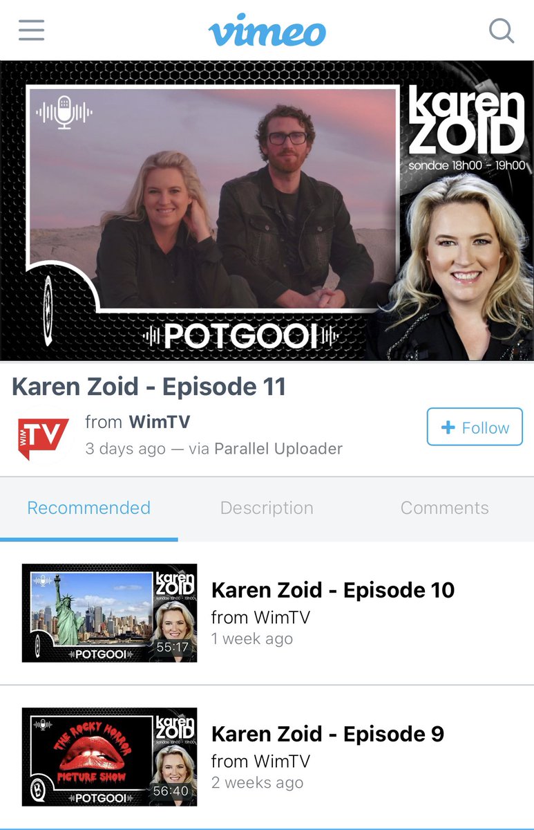 vimeo.com/628882495 Click op die link  en luister na Episode 11 van Zoid In Bokland. Ek was nog in NY ten tye van die opname so Henry en wait for it… my pa het die studio beman vir die eerste helfte van die program. <a href="/BokRadio/">Bok Radio 98.9fm</a> <a href="/adriangpb/">AdrianBotha</a> <a href="/HenrySteelJr/">Henry Steel</a>