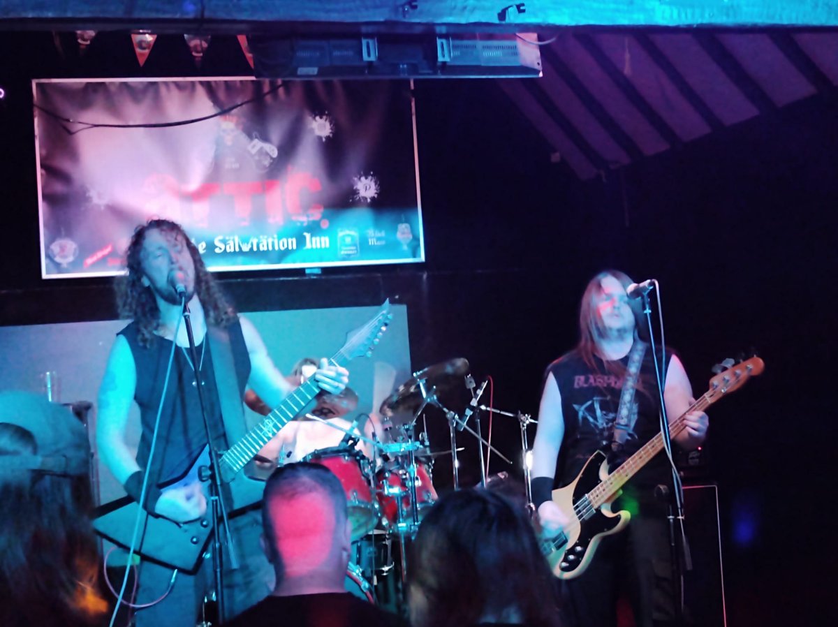 InfestedA's tweet image. Ye Olde Salutation Inn, Nottingham, 13/10/21 - big shout out to @FoetalJuice, Basement Torture Killings, Terrible Claw and Anti Stasi for a banger of a night!

#deathmetal #grindcore #infestedangel