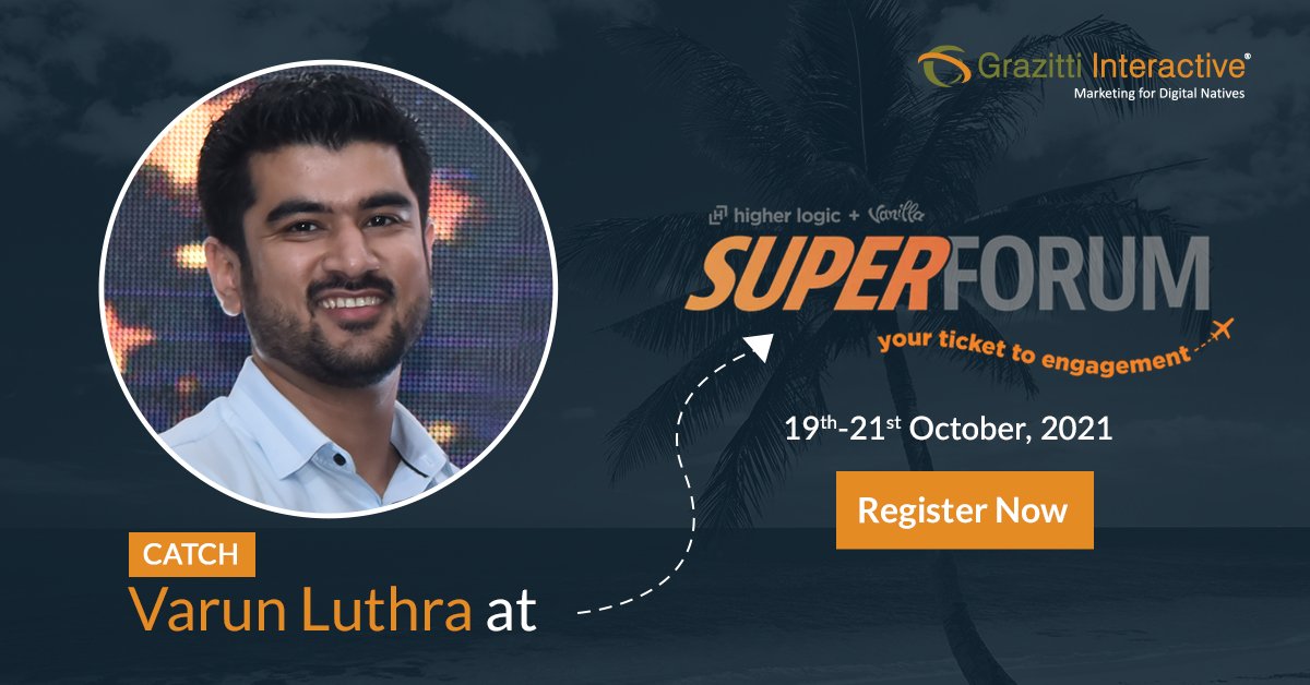 Grazitti Interactive (@grazitti) on Twitter photo Weβre all geared up to be at the <a href="/HigherLogic/">Higher Logic</a> Super Forum. Join our #community ace <a href="/varunluthra27/">Varun Luthra</a> to know all about building cutting-edge communities. Register now!
π bit.ly/2XCBPPx π
<a href="/vanilla/">Higher Logic Vanilla</a>
#HLSF21 #communityevents #100daysofcommunities #onlinecommunity #grazitti Weβre all geared up to be at the <a href="/HigherLogic/">Higher Logic</a> Super Forum. Join our #community ace <a href="/varunluthra27/">Varun Luthra</a> to know all about building cutting-edge communities. Register now!
π bit.ly/2XCBPPx π
<a href="/vanilla/">Higher Logic Vanilla</a>
#HLSF21 #communityevents #100daysofcommunities #onlinecommunity #grazitti