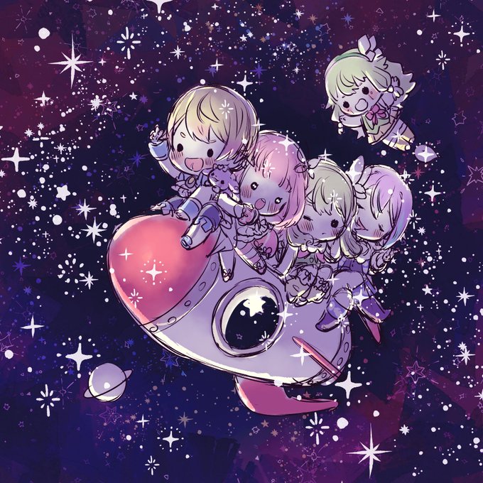 「ドレス 宇宙」のTwitter画像/イラスト(人気順)