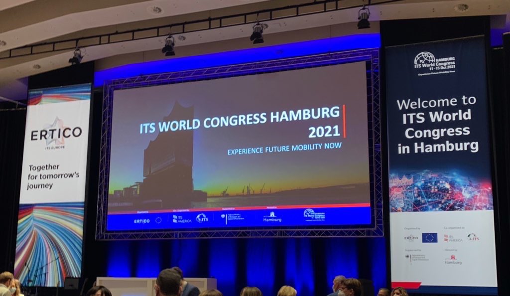 Iteris' Ramin Massoumi in attendance at #ITSHamburg2021 this week. Thank you to @ITS_America, our partners at @ContiAutomotive and @HERE, and all in attendance for their leadership in promoting safer, smarter and more sustainable transportation.