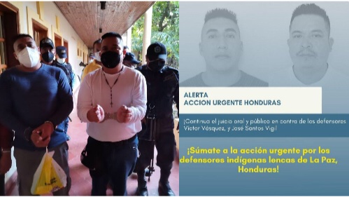 🔴Hoy cumplen *DOS SEMANAS* de detención arbitraria los defensores Lencas José Santos Vigil y Víctor Vasquez.

Aunque Corte de Apelaciones resolvió a favor de su liberación el 30 de septiembre, el <a href="/PJdeHonduras/">Poder Judicial HN</a>  niega actuar para garantizar su #LIBERTAD. <a href="/rarguetaCSJ/">Rolando Argueta</a> <a href="/RosaSeaman/">Rosa Seaman</a>