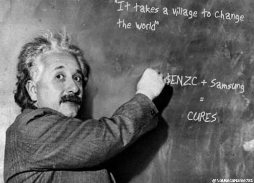 MarkFTW7's tweet photo. @drgauravchandra @samsungbiologi $ENZC 

Let's heal the 🌎

#ENZC #GoForTheCure https://t.co/bQMIi9ktvk
