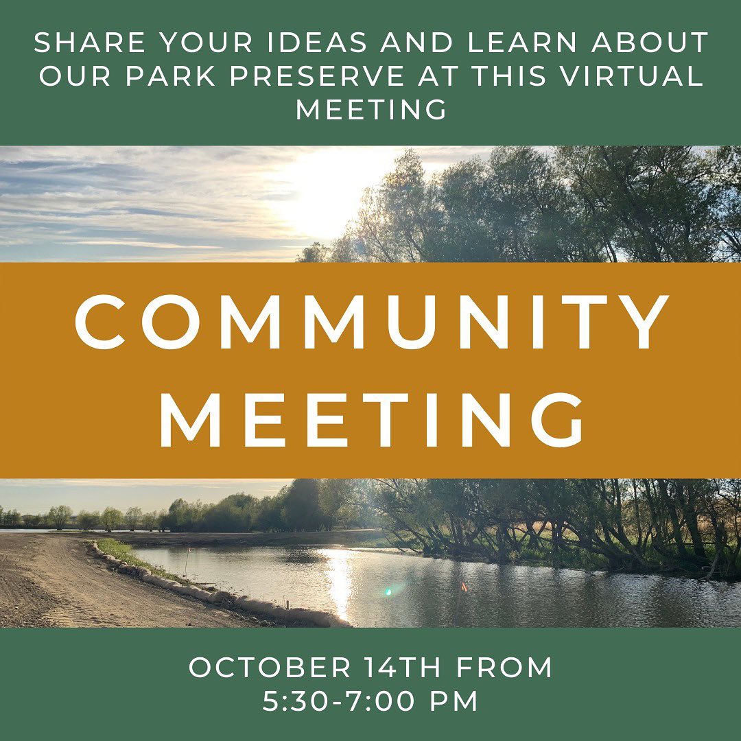 Share your ideas &amp; learn about the plans for the Woodland Regional Park Preserve &amp; its planned Science &amp; Nature Education Center at TONIGHT’s Virtual Community Workshop – October 14th from 5:30 – 7:00 pm.

Link:
us02web.zoom.us/j/85313690489?…

Meeting ID: 853 1369 0489
Passcode: 333173