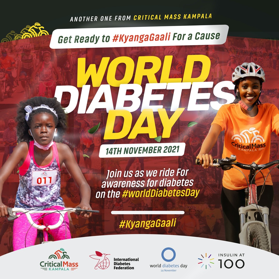 #Cyclingug for diabetes. Get ready. #WorldDiabetesDay 
#CarFreeDayKampala 
#KyangaGaali 
#InsulinAt100
