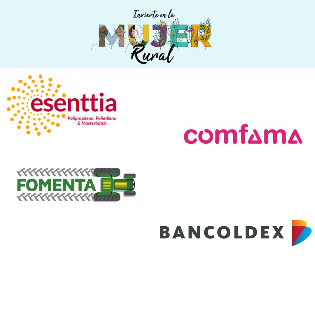 CCI_Agro's tweet photo. Agradecemos a nuestros aliados por que quieren transformar el campo colombiano, mejorando la vida de nuestras mujeres y visibilizando sus emprendimientos @Essentia @FundaFomenta #Confama
@Bancoldex #InviertaMujerRural https://t.co/6GSarIeOjn