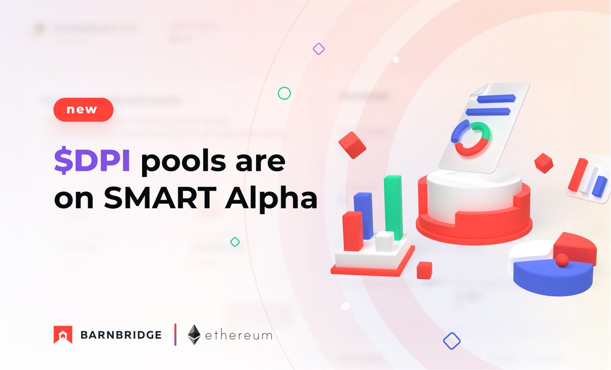 We are also excited to announce new SMART Alpha pools on mainnet:

$DPI-USD
$DPI-ETH

Happy to have 🦉 <a href="/indexcoop/">Index Coop</a> community on board 🤝