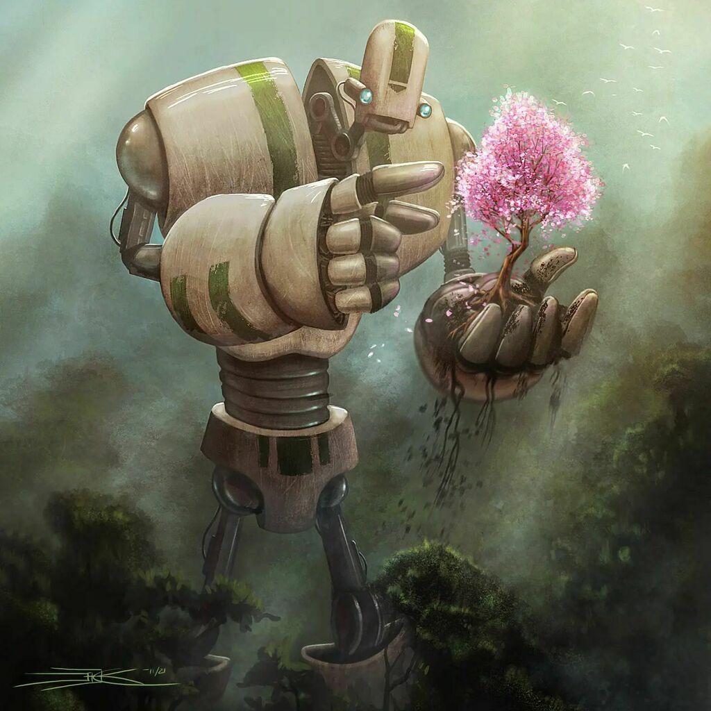 gugzkap's tweet photo. Heads down on some new work but here's a throwback that really helped me to learn digital painting..I just kept on falling in love from there.
.
.
#art #augkap #keeplearning #digital #digitalpainting #mech #robot #tree #blossom #guardian #throwback #tbt https://t.co/matOa9mss0