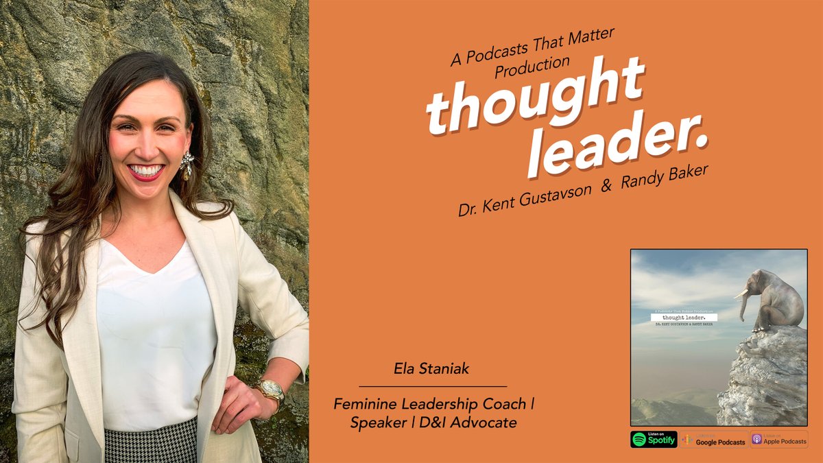The founder of Feminine Leaders, <a href="/ela_staniak/">Ela Staniak</a> is passionate about empowering women to reclaim their feminine leadership qualities  Our conversation is just the beginning.  

The Thought Leader podcast is hosted by <a href="/drkent/">Dr. Kent</a> and <a href="/HugoDevereaux/">Hugo Devereaux</a>.

Listen now: pod.thatmatters.org/TL-Ela-Staniak.