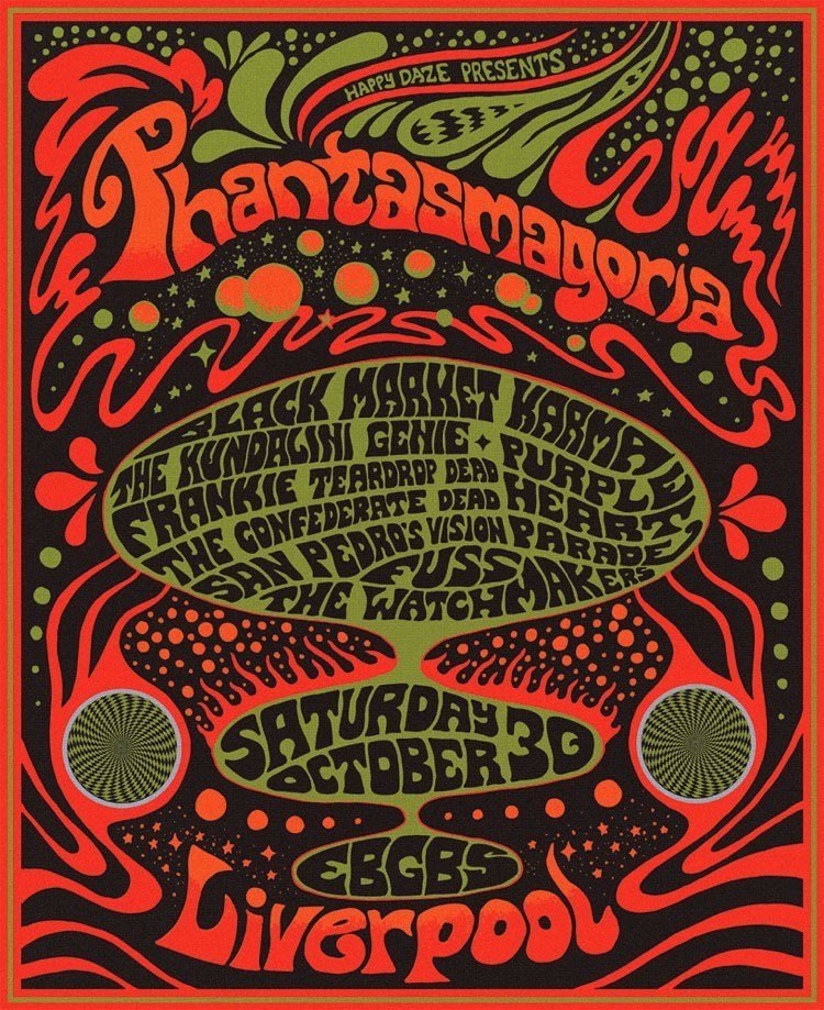 Happy Daze (@happydazealways) on Twitter photo ๐ฎ <a href="/blackmarketkarm/">Black Market Karma</a> head to <a href="/ebgbsliverpool/">E.B.G.B.S</a>, Liverpool to on Saturday 30th October to headline Phantasmagoria w/ <a href="/KundaliniGenie/">The Kundalini Genie</a>, <a href="/PurpleHrtParade/">Purple Heart Parade</a>, <a href="/FTeardropDead/">FrankieTeardropDead</a>, The Confederate Dead, <a href="/san_vision/">San Pedro's Vision</a> & <a href="/TheWatchmakers/">The Watchmakers</a>
๐ Second-tier tickets almost gone >> skiddle.com/e/35802490 ๐ฎ <a href="/blackmarketkarm/">Black Market Karma</a> head to <a href="/ebgbsliverpool/">E.B.G.B.S</a>, Liverpool to on Saturday 30th October to headline Phantasmagoria w/ <a href="/KundaliniGenie/">The Kundalini Genie</a>, <a href="/PurpleHrtParade/">Purple Heart Parade</a>, <a href="/FTeardropDead/">FrankieTeardropDead</a>, The Confederate Dead, <a href="/san_vision/">San Pedro's Vision</a> & <a href="/TheWatchmakers/">The Watchmakers</a>
๐ Second-tier tickets almost gone >> skiddle.com/e/35802490