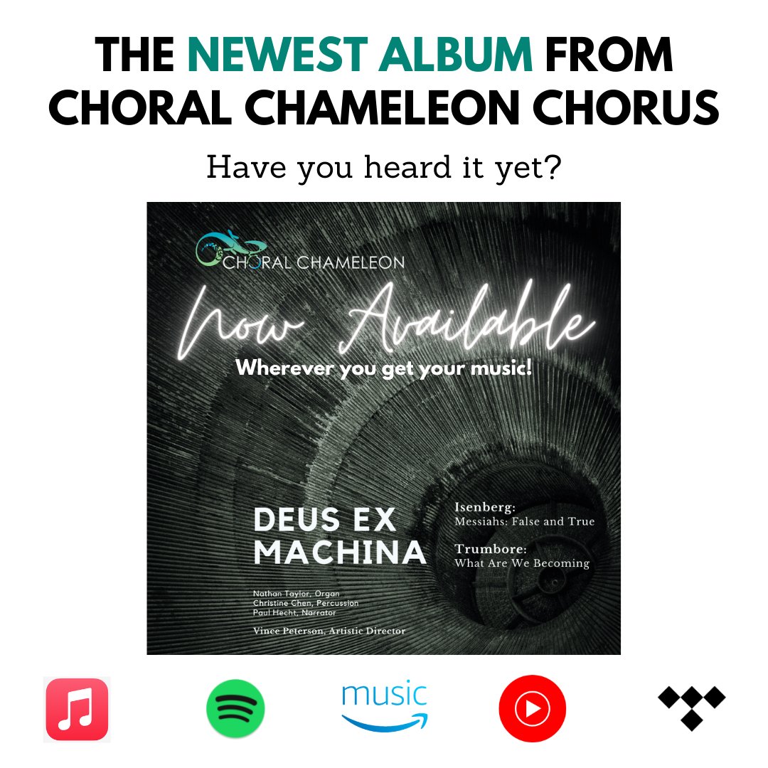 Our newest album is now available wherever you stream your music! Have you listened yet? 🎶🎵 
@DaleTrumbore  and Rex Isenberg provide us with thought-provoking secular music for organ and chorus. This is not one to miss!