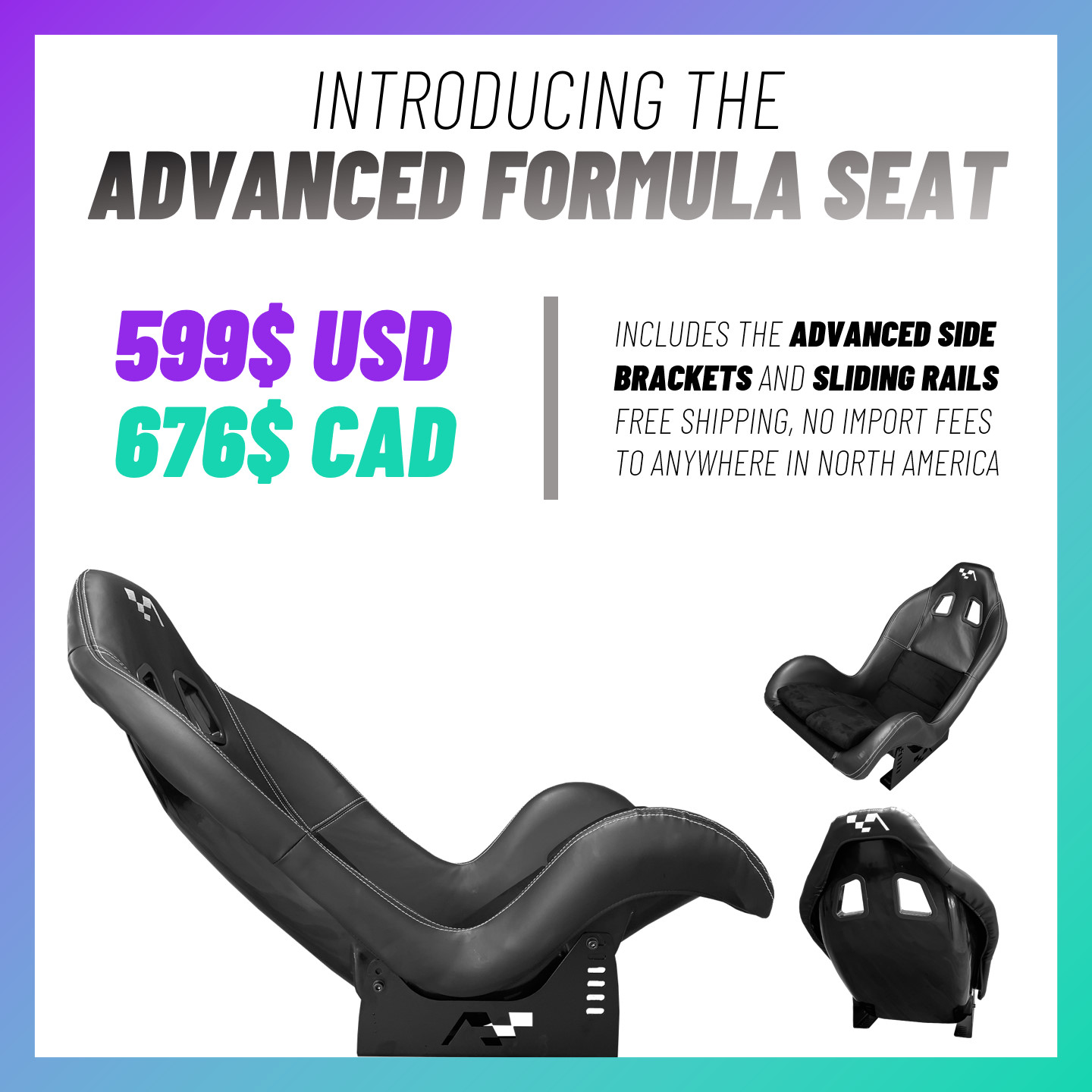 F1 style racing 2025 seat