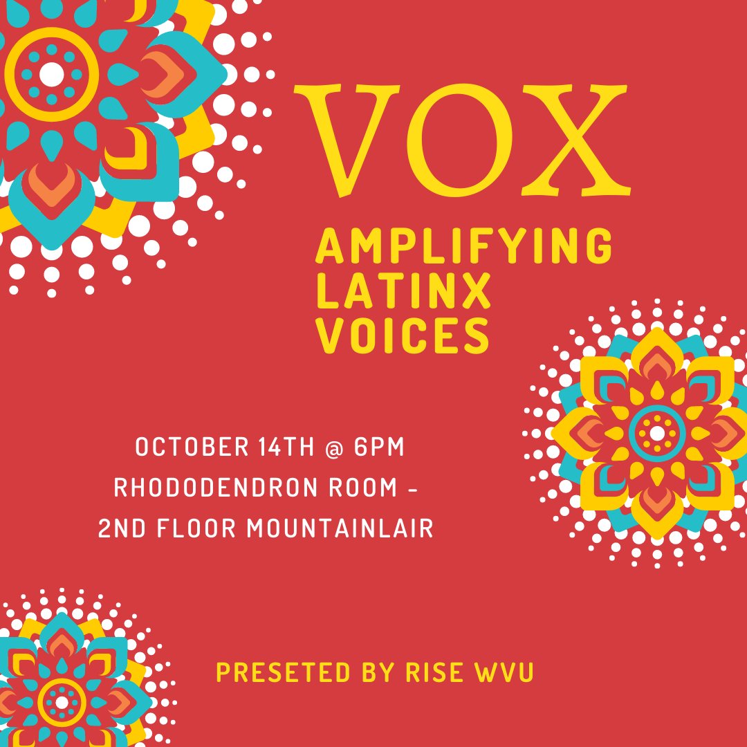 Join us for our annual VOX Event  in celebration of National Hispanic Heritage Month! We hope to see you there!