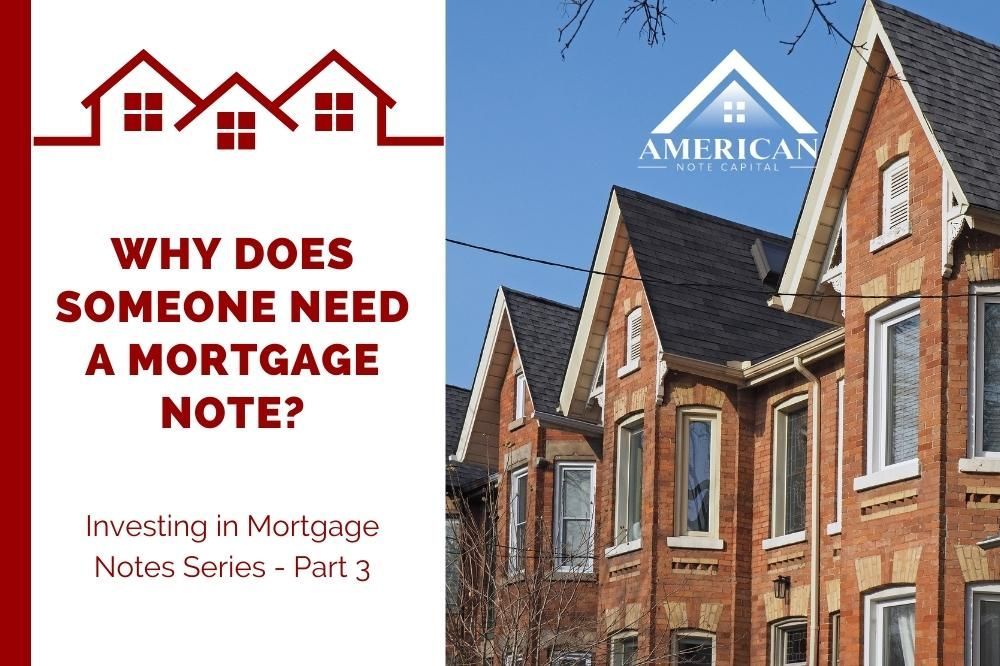 AmericanNoteCap's tweet photo. Today we’re going to talk a little bit about where the notes come from.

Learn more at https://t.co/ajmest9HuC - Part 3 of our Investing in Mortgage Note Series. 

#MortgageNotes #RENotes #SellerFinancing #AmericanNoteCapital https://t.co/OyNOGWbYZg