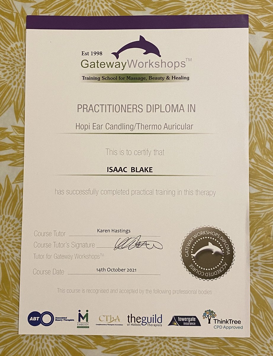 isaacblake1979's tweet photo. So happy to have completed and passed a course in #EarCandling #therapy. Hoping to use these skills with my #community. #RomanyHealer #GypsyHealer https://t.co/EJdrXxIEwa