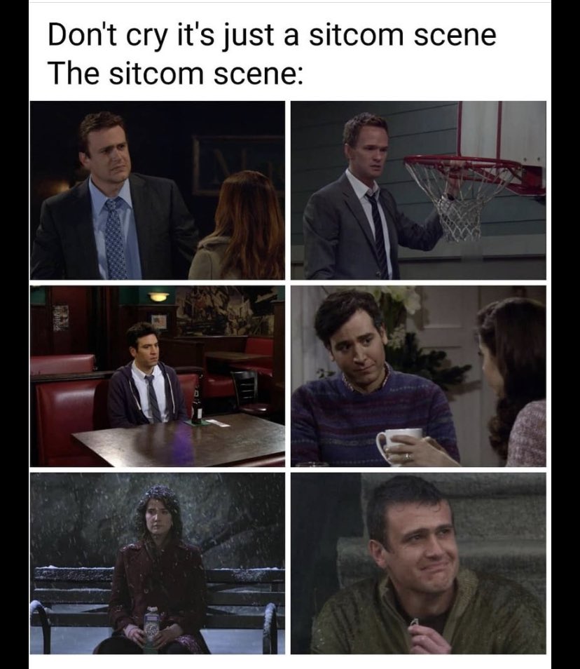 Don’t cry, it’s just a sitcom scene…