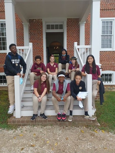 Springdale 8th graders visit Landon Town and Gardens in Anne Arundel County to gain a deeper understanding of our region's history and culture.