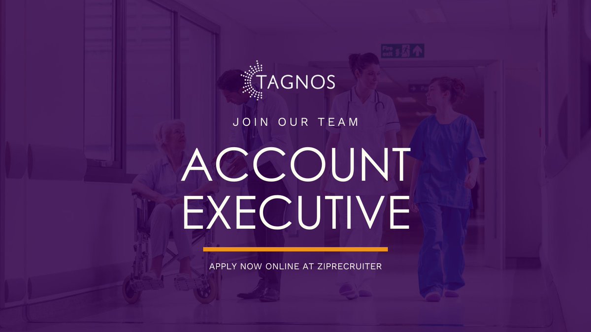 #TAGNOS is looking for a #salesexecutive who is experienced driving B2B sales at hospitals and health systems and who has a passion for helping care providers achieve their ultimate mission of providing patient care.  Click to apply! hubs.ly/H0Zq6TS0