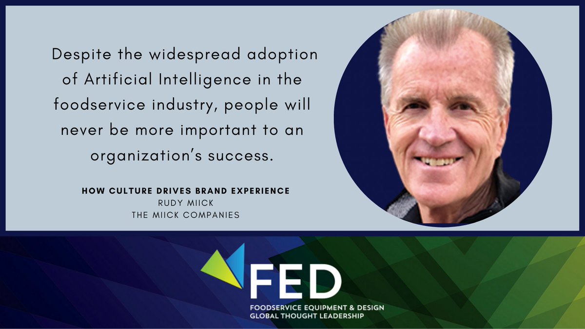 Moving forward it’s not just what #foodservice companies will do but how they do it that will count as Rudy Miick CMC, FCSI, MA, Founder, The Miick Companies, LLC explains in this week's virtual FED Lunch &amp; Learn series. Find more here: ow.ly/S0zg50GrC2U
