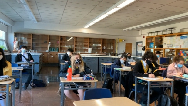 CP24's tweet photo. Toronto secondary school teachers speak out against hybrid learning https://t.co/paJS9RhvPU https://t.co/hKYaZPvN7n